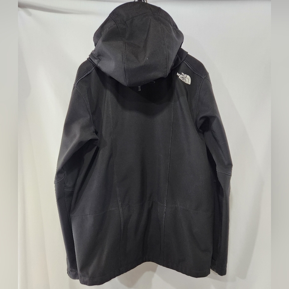 Essential THE NORTH FACE Black Apex Water Resistant Shell Overcoat w/ Hood sz S - Picture 13 of 14